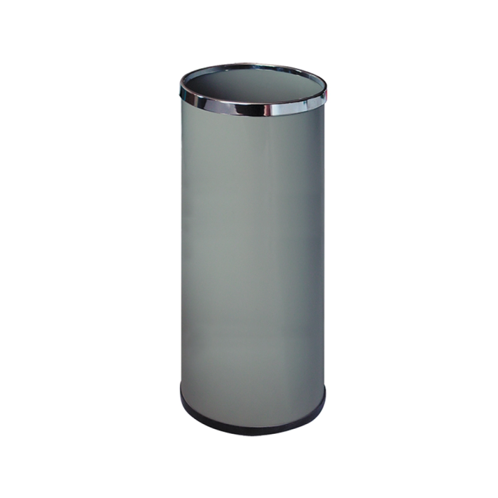 Sie Paraguero Metalico 301 Gris Aros Cromado 50x21.5 Cm 1