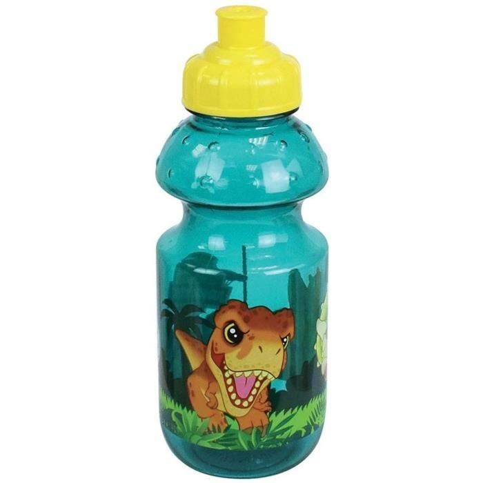 Juego de Vajilla Infantil Jurassic - FUN HOUSE - 006322 - Vaso, Plato Hondo, Plato Llano, Cubiertos, Botella y Caja para Merienda 3