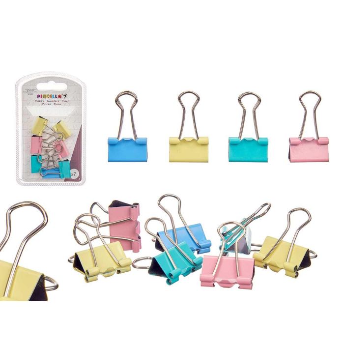 Set 7 Pinzas Clip Color Pastel Peq Pincello 7X12CM (24 Unidades) Set 7 Pinzas Clip Color Pastel Peq Pincello 7X12CM (24 Unidades)
