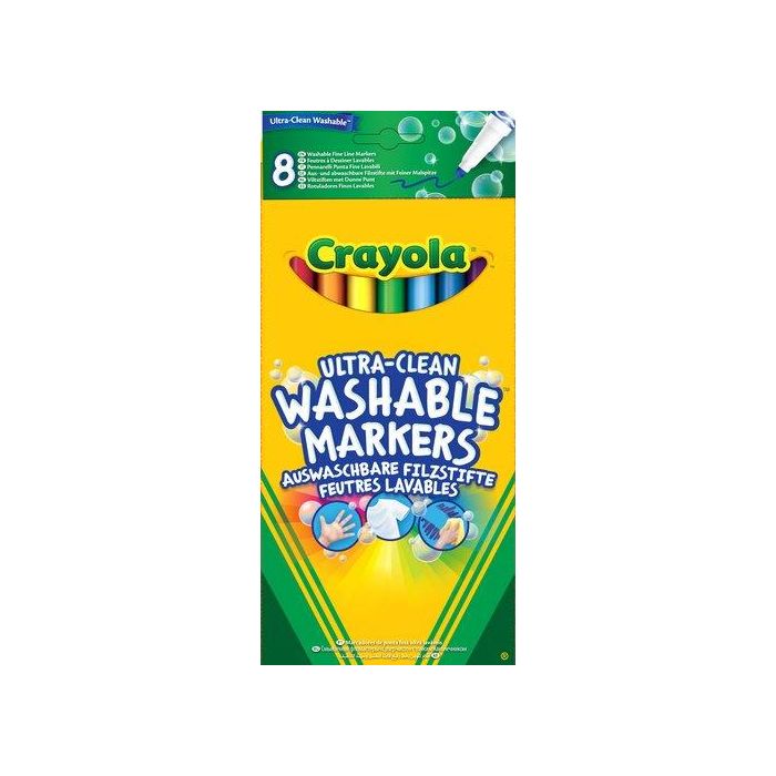 Rotulador Fibra Crayola Ultra Lavable Punta Maxi Caja De 12