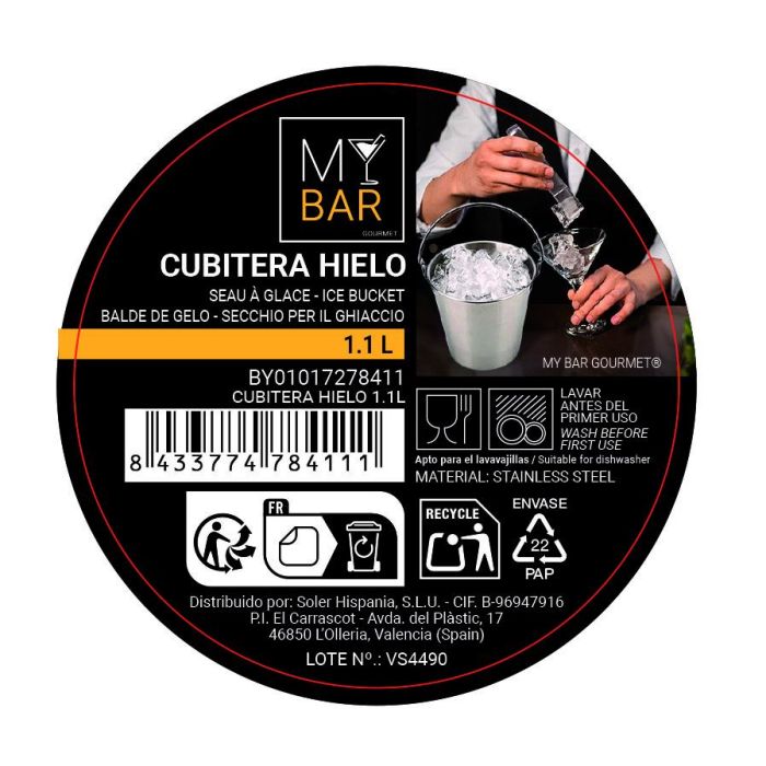 Cubitera de Hielo My Bar 1.1L - Inde (6 Unidades) 4 Cubitera de Hielo My Bar 1.1L - Inde (6 Unidades) 4