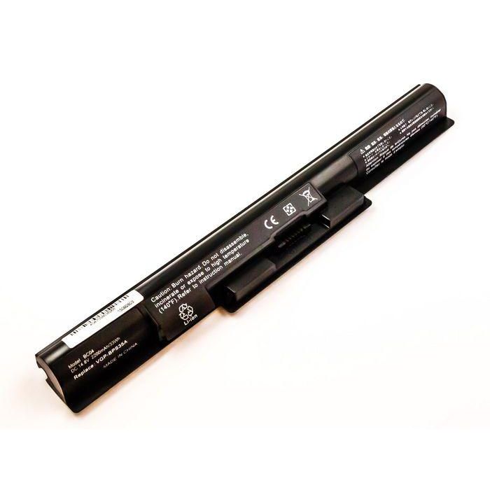 CoreParts Laptop Battery for Sony 32.56Wh 4 Cell Li-ion 14.8V 2200mAh Black CoreParts Laptop Battery for Sony 32.56Wh 4 Cell Li-ion 14.8V 2200mAh Black