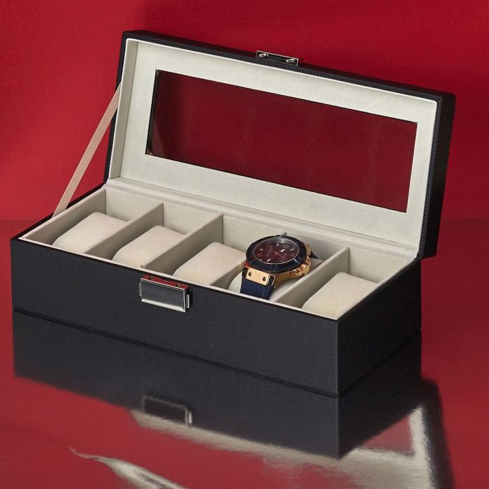 Caja Para 5 Relojes Home Deco Factory 1 Caja Para 5 Relojes Home Deco Factory 1
