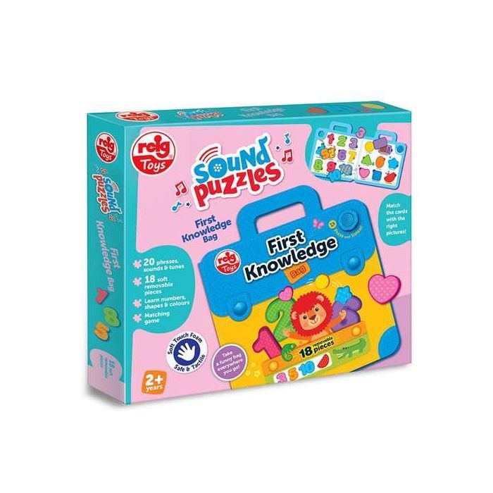 Reig Bolso Aprendizaje Interactivo con 20 Frases, Sonidos y Melodías, Abecedario y Números, Edad Mínima 18 Meses