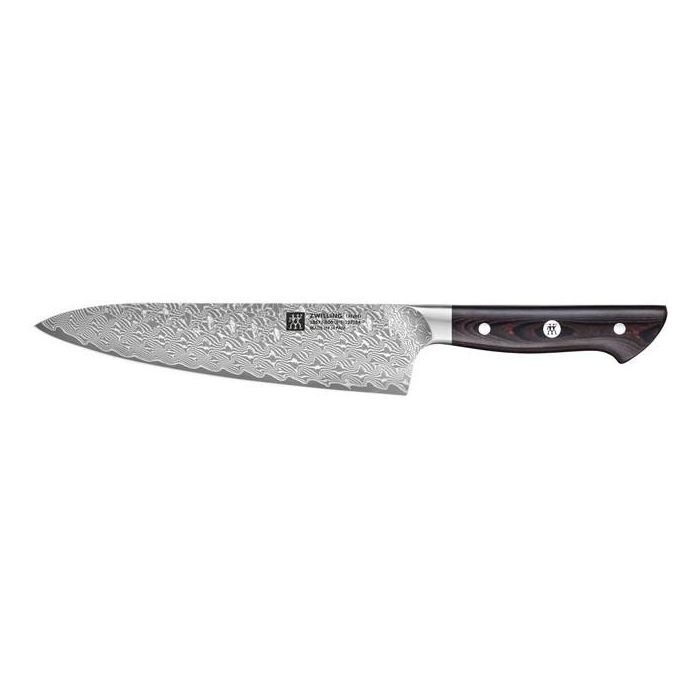 Zwilling 30571-201-0 Cuchillo de Chef TANREI 20 cm Acero Inoxidable - Hoja de Acero, Mango Negro, 230g