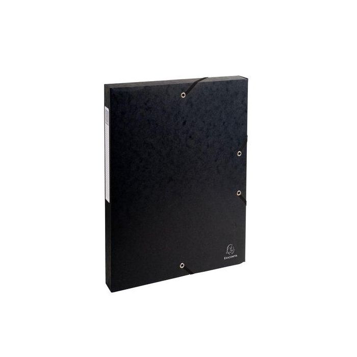 Carpeta De Proyectos Exacompta Exabox Cartulina Lustrada Nature Future A4+ Gomas 2,5 Cm Negro