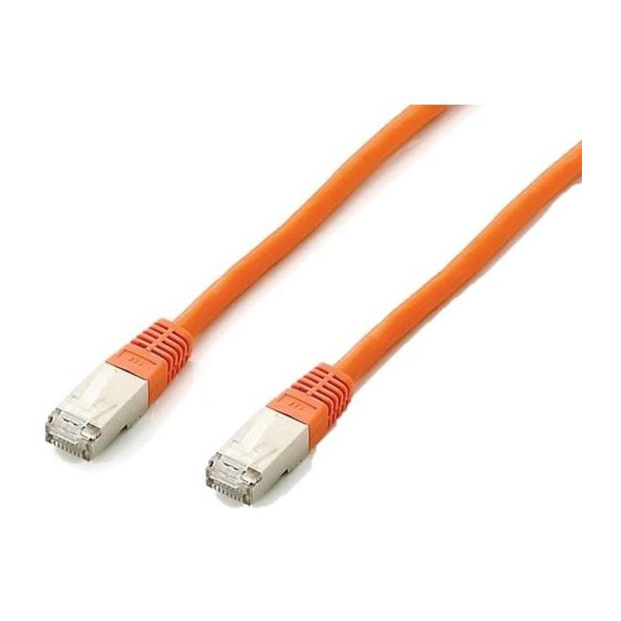 Equip Patchkabel Cat6A S/FTP 2xRJ45 5.00m orange Plat.LSZH Polybeutel