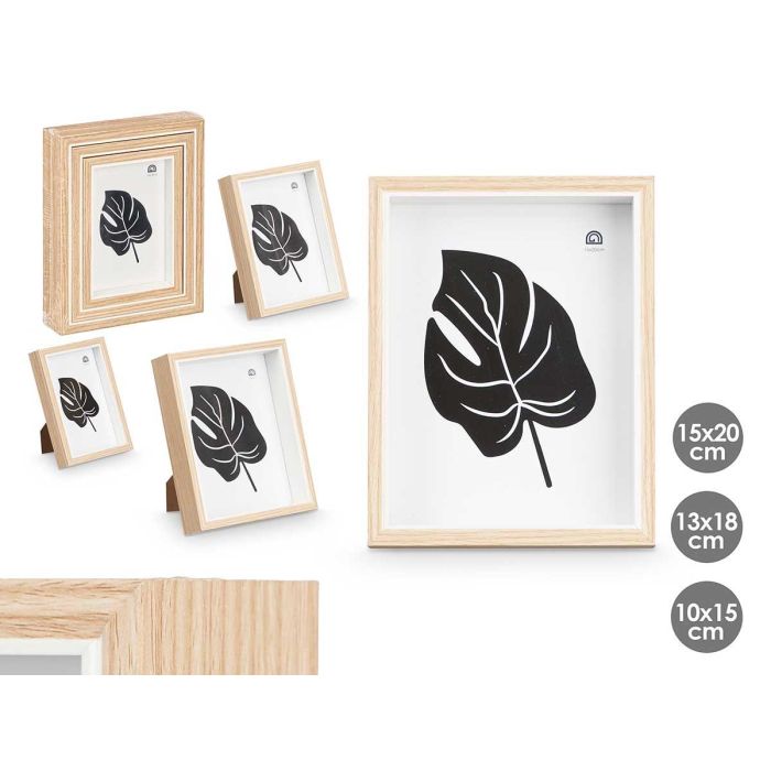 Set 3 Portafotos Blanco Giftdecor - 3 Tamaños: Grande 17x4.7x20 cm, Mediano 14.5x3.6x19 cm, Pequeño 11.9x2.6x17 cm (8 Unidades) Set 3 Portafotos Blanco Giftdecor - 3 Tamaños: Grande 17x4.7x20 cm, Mediano 14.5x3.6x19 cm, Pequeño 11.9x2.6x17 cm (8 Unidades)
