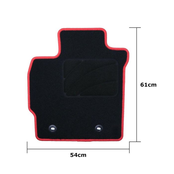 Set de Alfombrillas para Coche OCC Motorsport OCCTY0001RD Negro Toyota Auris (2007-2013) 5 Piezas 3
