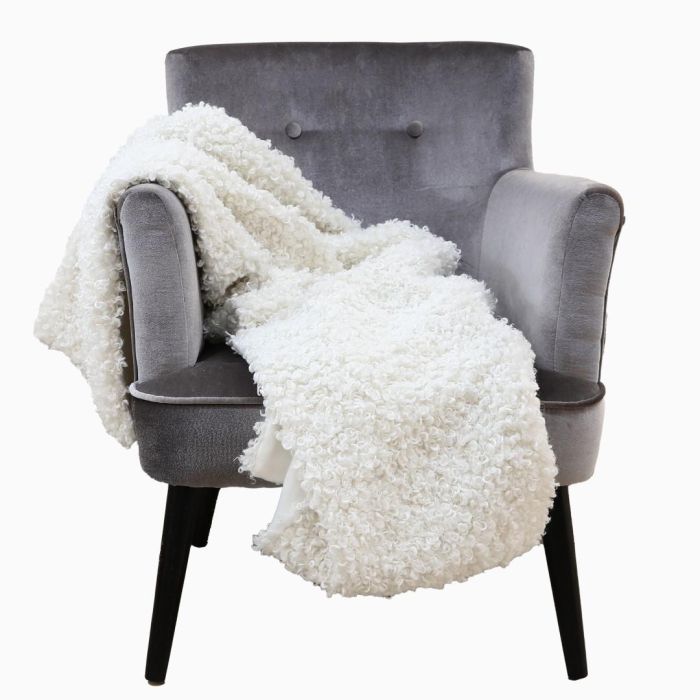 Manta Sofa Urban DKD Home Decor Crudo 170 x 130 cm (2 Unidades) 3 Manta Sofa Urban DKD Home Decor Crudo 170 x 130 cm (2 Unidades) 3