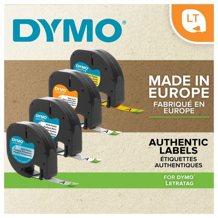 DYMO Cinta LT 12mmx4mt -Negro/Verde 7