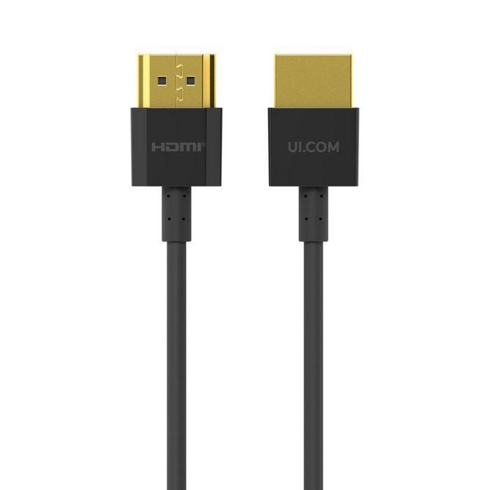 Ubiquiti Nano-Thin HDMI Cable, 1m, 38 AWG, Thermoplastic elastomer (TPE), Black 2 Ubiquiti Nano-Thin HDMI Cable, 1m, 38 AWG, Thermoplastic elastomer (TPE), Black 2