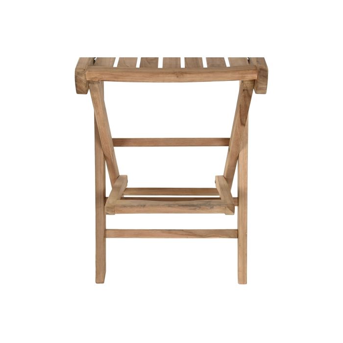 DKD Home Decor Taburete Plegable de Bar Teca Marrón 55 x 120 x 50 cm para Terraza y Jardín 8