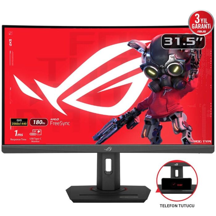 ASUS ROG Strix XG32WCS Monitor Gaming 31.5" WQHD Fast VA 180Hz 1ms Curvo 1500R HDR10 FreeSync 0 ASUS ROG Strix XG32WCS Monitor Gaming 31.5" WQHD Fast VA 180Hz 1ms Curvo 1500R HDR10 FreeSync 0