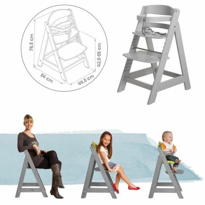 Roba AUC4005317298450 Trona Ajustable Sit Up III de Madera Regulable en Altura Taupe 3 Roba AUC4005317298450 Trona Ajustable Sit Up III de Madera Regulable en Altura Taupe 3