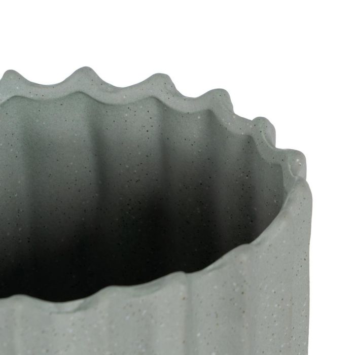 Jarrón Verde Cerámica Decoración 20,50 X 20,50 X 92 cm