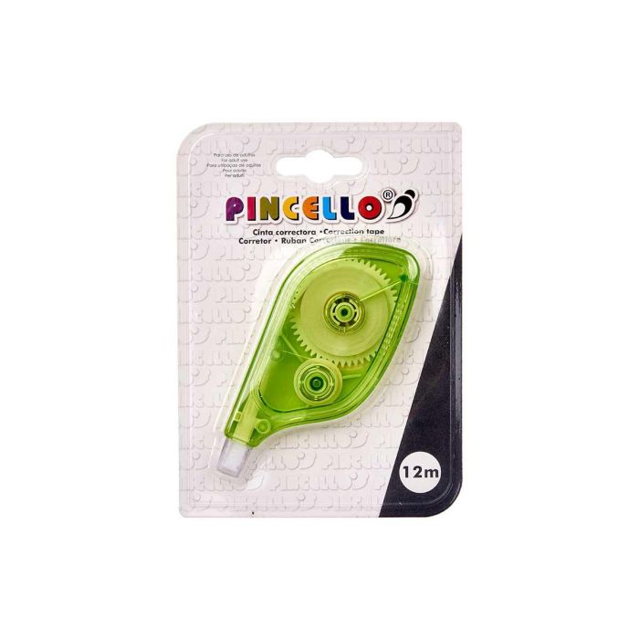 Cinta correctora Pincello 12 metros surtidos - 11x15x1.5 cm, colores azul, rojo, verde (36 Unidades) 2 Cinta correctora Pincello 12 metros surtidos - 11x15x1.5 cm, colores azul, rojo, verde (36 Unidades) 2
