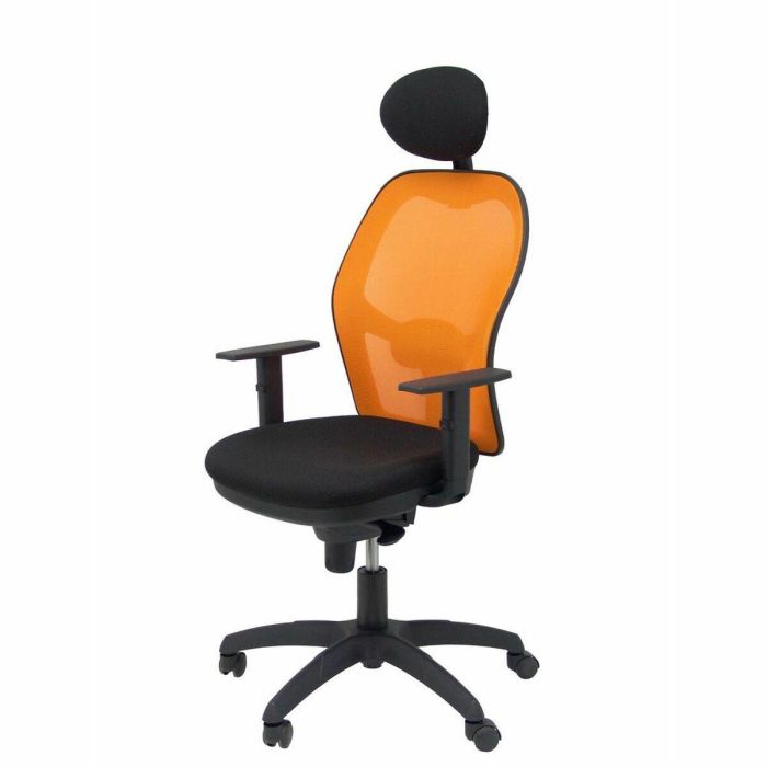Silla de Oficina con Cabecero Jorquera P&C ALI840C Negro 4 Silla de Oficina con Cabecero Jorquera P&C ALI840C Negro 4