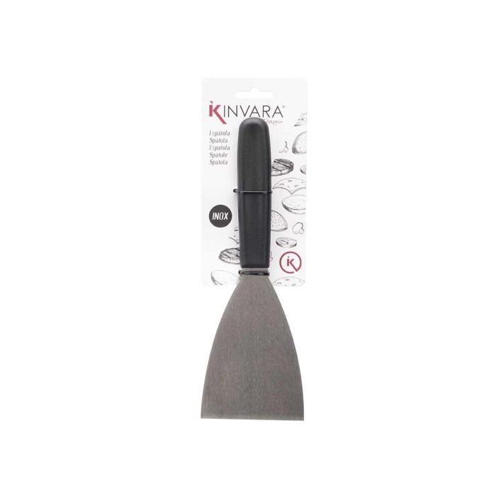 Espátula Corta Kinvara 23.3x1.2x8 cm - Negro/Metal - PP/SS430 (24 Unidades) 1 Espátula Corta Kinvara 23.3x1.2x8 cm - Negro/Metal - PP/SS430 (24 Unidades) 1