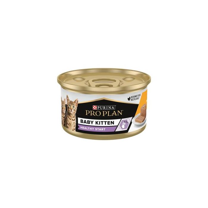 Purina Proplan Gato Alimento Húmedo Baby Kitten para Gatitos y Gatas Gestantes o Lactantes en Lata, Pack de 24 x 85g Purina Proplan Gato Alimento Húmedo Baby Kitten para Gatitos y Gatas Gestantes o Lactantes en Lata, Pack de 24 x 85g