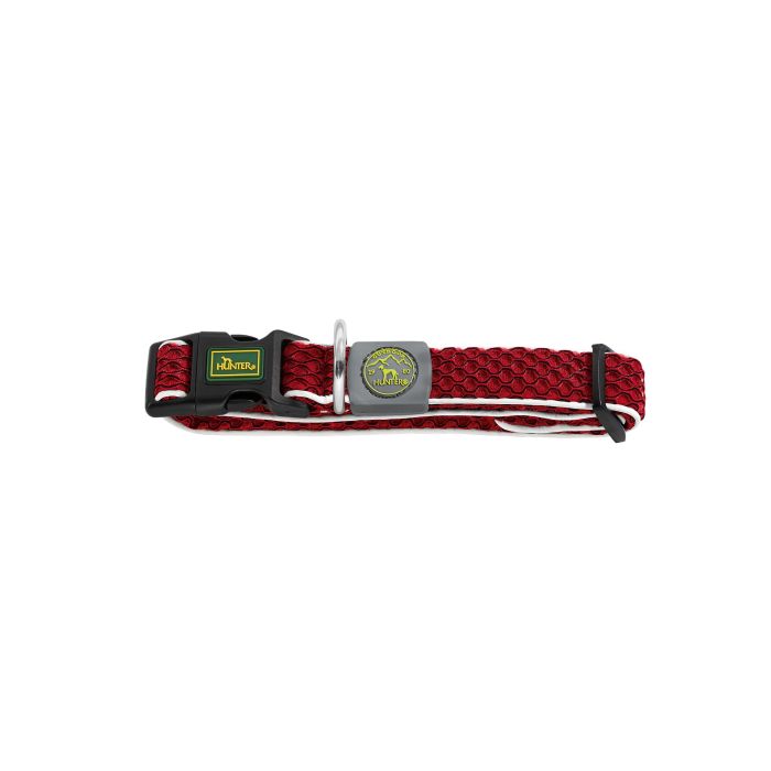 Hunter Collar Hilo Vario Basic M Cuello 33-50 cm Ancho 25mm Rojo de Malla 3D, Ligero, Transpirable, Refrescante y Reflectante 1 Hunter Collar Hilo Vario Basic M Cuello 33-50 cm Ancho 25mm Rojo de Malla 3D, Ligero, Transpirable, Refrescante y Reflectante 1
