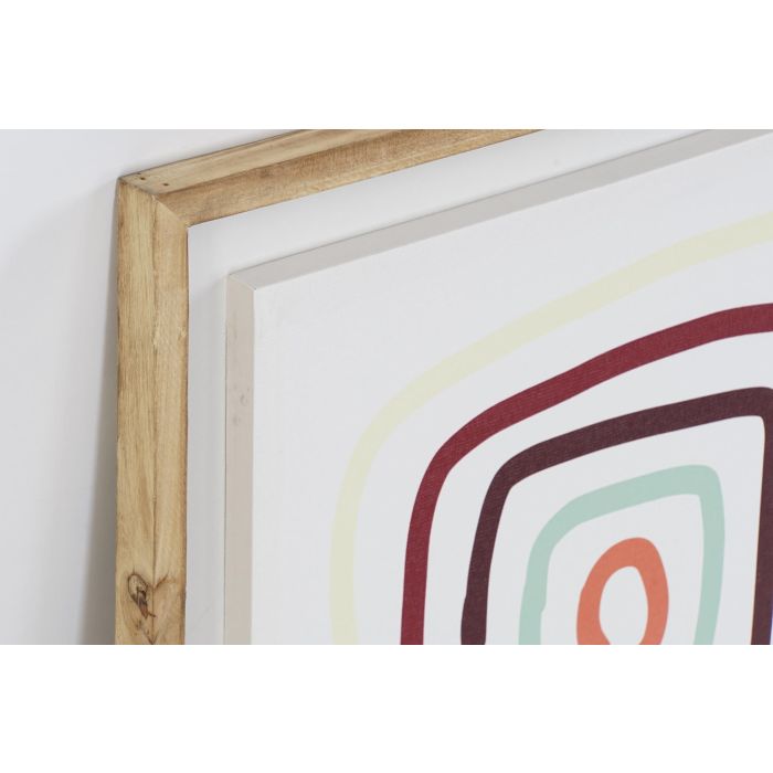 DKD Home Decor Cuadro Decorativo Boho Multicolor Set de 2 Unidades en Lienzo y Pino 70x50x2,8 cm 1