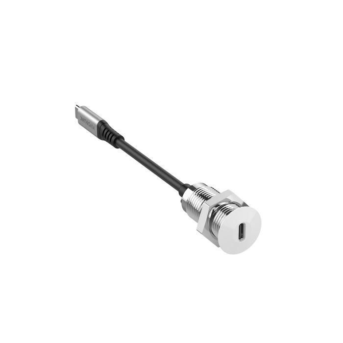 Vivolink USB-C Desk socket white with 0,3m cable Vivolink USB-C Desk socket white with 0,3m cable