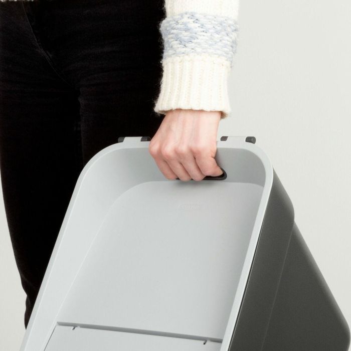 Cubo de basura Curver Gris Plástico 20 L (6 Unidades) 2 Cubo de basura Curver Gris Plástico 20 L (6 Unidades) 2