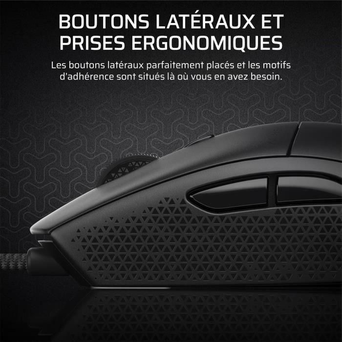Corsair M55 RGB PRO Ratón de Juego FPS Ambidiestro, Ligero, 12.400 PPP, 8 Botones Programables, Compatible con iCUE, PC, Mac, PS5, PS4, Xbox, Negro CH-930F000-WW 4
