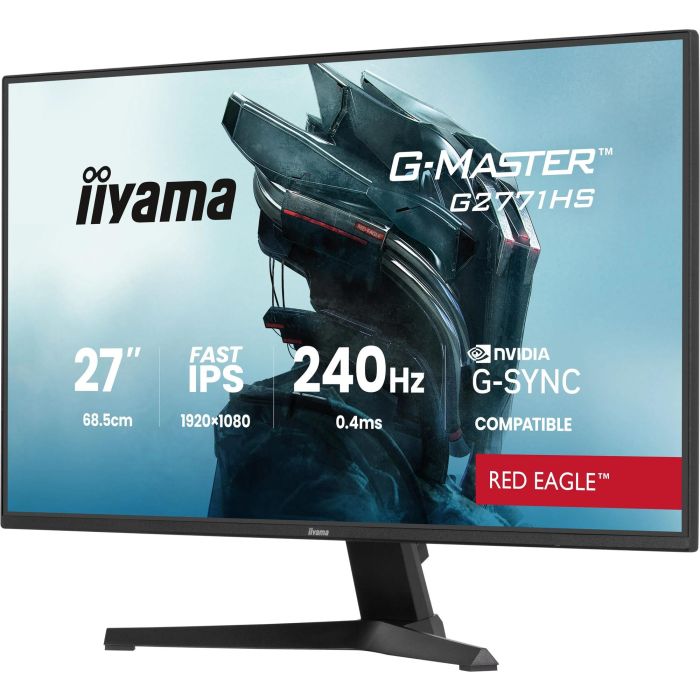 iiyama G-Master G2771HS-B1 Monitor 27" 1920x1080 Fast IPS 0,4 ms 240 Hz HDMI DisplayPort VESA Negro 1 iiyama G-Master G2771HS-B1 Monitor 27" 1920x1080 Fast IPS 0,4 ms 240 Hz HDMI DisplayPort VESA Negro 1