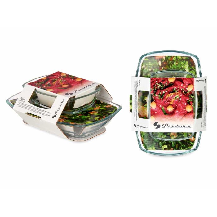 Pasabahce Set 2 Platos Tokio 18 cm y 12 cm Vidrio Transparente (Set de 6) 2