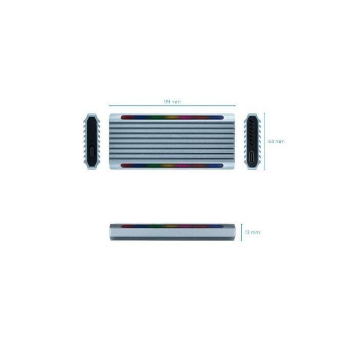 TooQ Shinobi Caja externa para unidad de estado sólido (SSD) Gris M.2 1 TooQ Shinobi Caja externa para unidad de estado sólido (SSD) Gris M.2 1