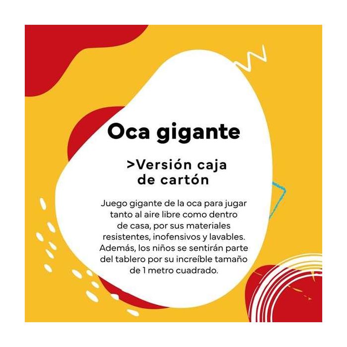 Cayro Juego de la Oca Gigante para Suelo 100x100 cm, Plástico, +2 Jugadores, Edad Mínima 3 Años 9 Cayro Juego de la Oca Gigante para Suelo 100x100 cm, Plástico, +2 Jugadores, Edad Mínima 3 Años 9