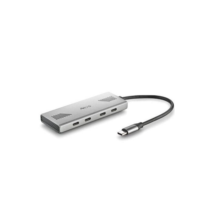 NGS Wonder4-C Hub USB-C de 4 puertos USB 3.0, transferencia de datos de 5 Gbps, carcasa de aluminio para PC/Mac/Tabletas 0 NGS Wonder4-C Hub USB-C de 4 puertos USB 3.0, transferencia de datos de 5 Gbps, carcasa de aluminio para PC/Mac/Tabletas 0