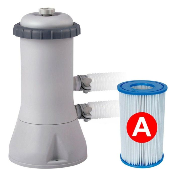 Intex Piscina Desmontable Rectangular Prism Frame con Depuradora y Escalera 300x175x80cm, 3539L, +6 años 4