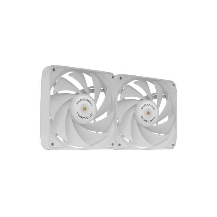 Mars Gaming MF-NCLX2 Pack 2 Ventiladores 12cm PWM FDB Hidráulicos 12dB 72 CFM Blanco 1 Mars Gaming MF-NCLX2 Pack 2 Ventiladores 12cm PWM FDB Hidráulicos 12dB 72 CFM Blanco 1
