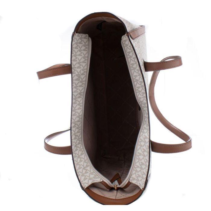 Bolso de Hombro Michael Kors Leida Beige 34 x 29 x 12 cm 1 Bolso de Hombro Michael Kors Leida Beige 34 x 29 x 12 cm 1