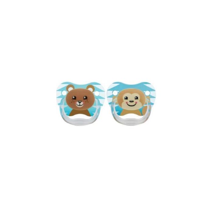 Dr. Brown´s Chupete Prevent Anima Silicona Anatómico Talla 2 para Niño (6-12 Meses) - Pack 2 Unidades
