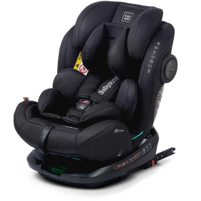 Silla de coche - BABYAUTO - GYRO BLACK LINE EMBOSSED - Desde el nacimiento hasta los 12 años - 0-36 kg - I-Size - ISOFIX - Giratoria 360° - R129 1 Silla de coche - BABYAUTO - GYRO BLACK LINE EMBOSSED - Desde el nacimiento hasta los 12 años - 0-36 kg - I-Size - ISOFIX - Giratoria 360° - R129 1