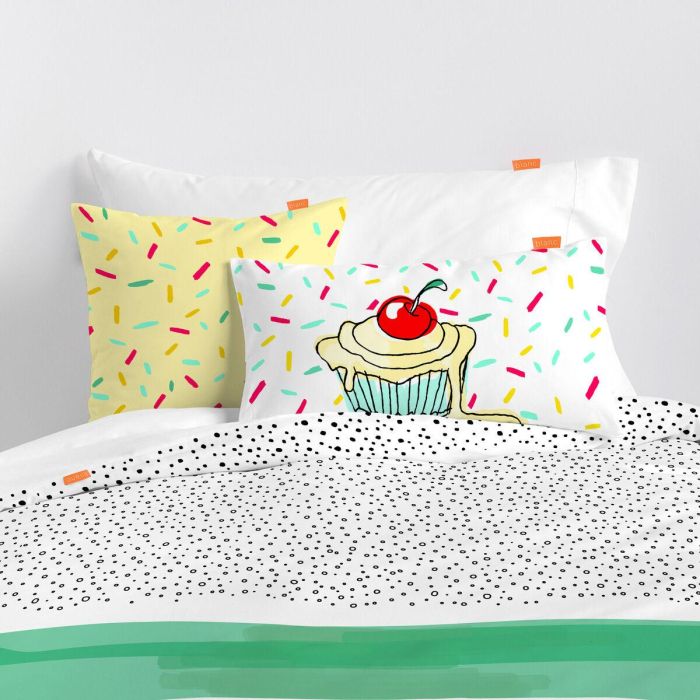 Juego de funda nórdica HappyFriday Blanc Kids Topping Multicolor Cama de 80 2 Piezas 1 Juego de funda nórdica HappyFriday Blanc Kids Topping Multicolor Cama de 80 2 Piezas 1
