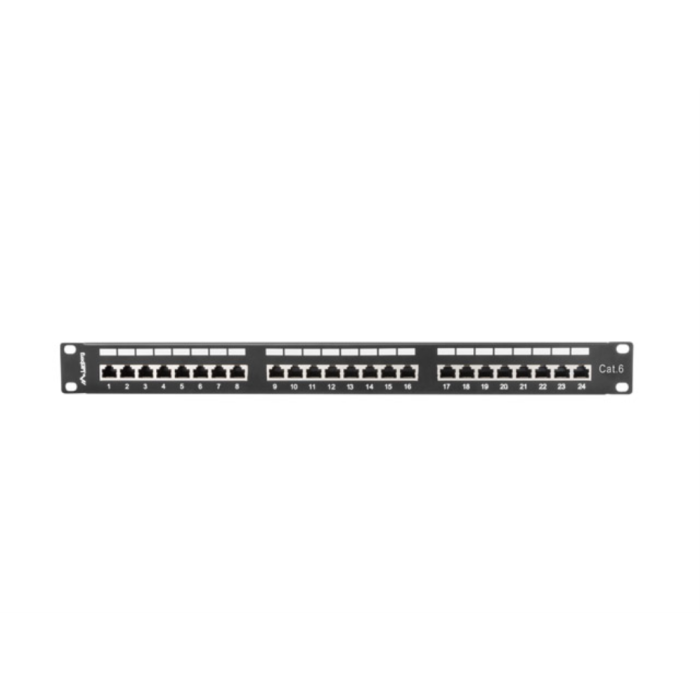 Lanberg PPS6-1024-B Panel de Parcheo 1U RJ-45 Cat6 Negro
