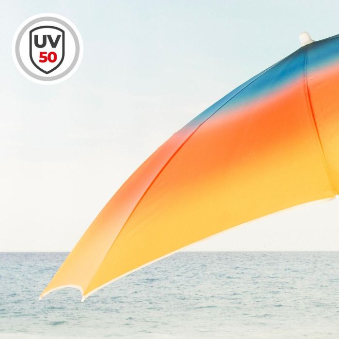 Sombrilla de playa Aktive Multicolor 200 x 200 x 200 cm (6 Unidades) 4 Sombrilla de playa Aktive Multicolor 200 x 200 x 200 cm (6 Unidades) 4