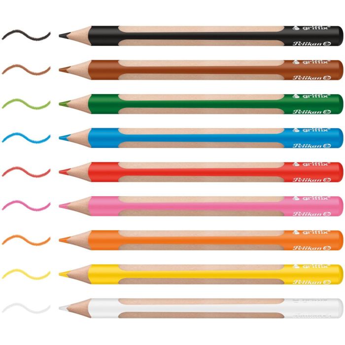 Pelikan griffix Bunts./Bleist. Mix 10 Stück in Faltschachtel 3 Pelikan griffix Bunts./Bleist. Mix 10 Stück in Faltschachtel 3