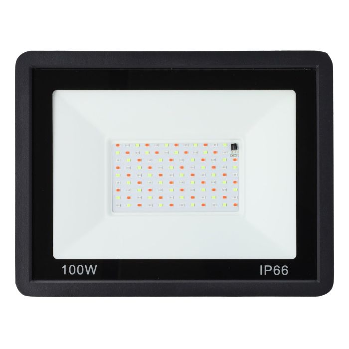 HO-ICRGBFL-100W Proyector Foco LED RGBW 100W Exterior IP65 con Mando a Distancia, Ángulo 120º y Colores Dinámicos 1