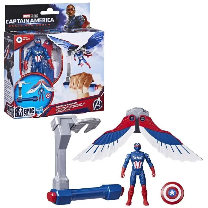 Hasbro HASG00755X0 Figura de control de vuelo del Capitán América Marvel Epic Hero Series para mayores de 4 años 1 Hasbro HASG00755X0 Figura de control de vuelo del Capitán América Marvel Epic Hero Series para mayores de 4 años 1