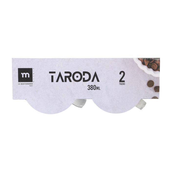 La Mediterranea Set 2 Vasos Taroda 380 ml de cristal, redondos (9 x 9.8 cm) (24 Cajas) 4