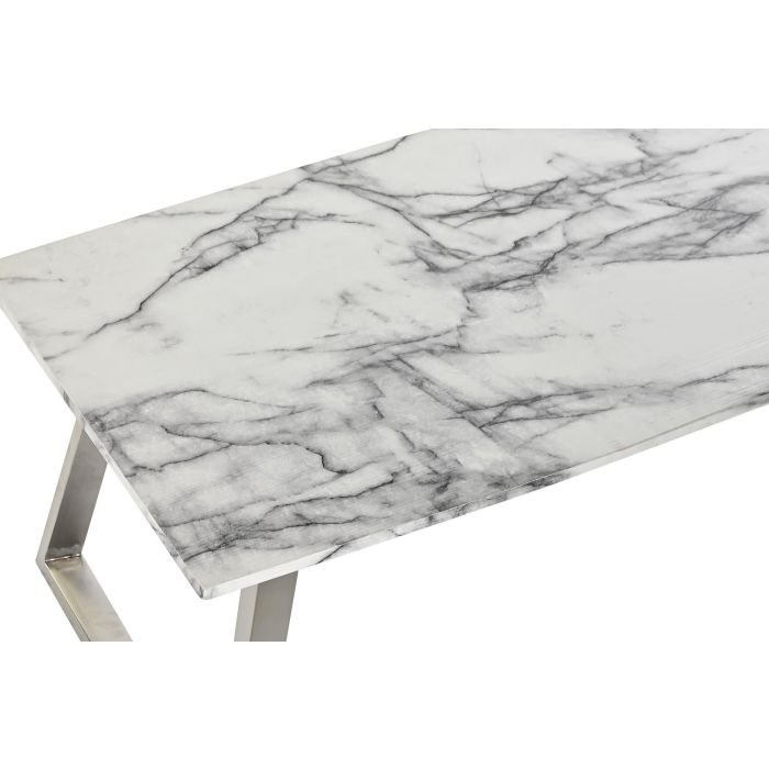 DKD Home Decor Mesa Centro Moderno Blanco Plateado Mdf Acero 120x60x44 cm 1 DKD Home Decor Mesa Centro Moderno Blanco Plateado Mdf Acero 120x60x44 cm 1