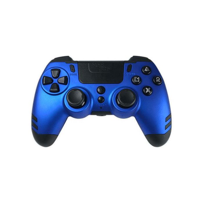Steelplay JVAMUL00153 Slim Pack Mando Inalámbrico para PC, PlayStation 4 y PS3, Gamepad con Joystick Analógico, Botón Turbo, Color Azul Zafiro 2 Steelplay JVAMUL00153 Slim Pack Mando Inalámbrico para PC, PlayStation 4 y PS3, Gamepad con Joystick Analógico, Botón Turbo, Color Azul Zafiro 2