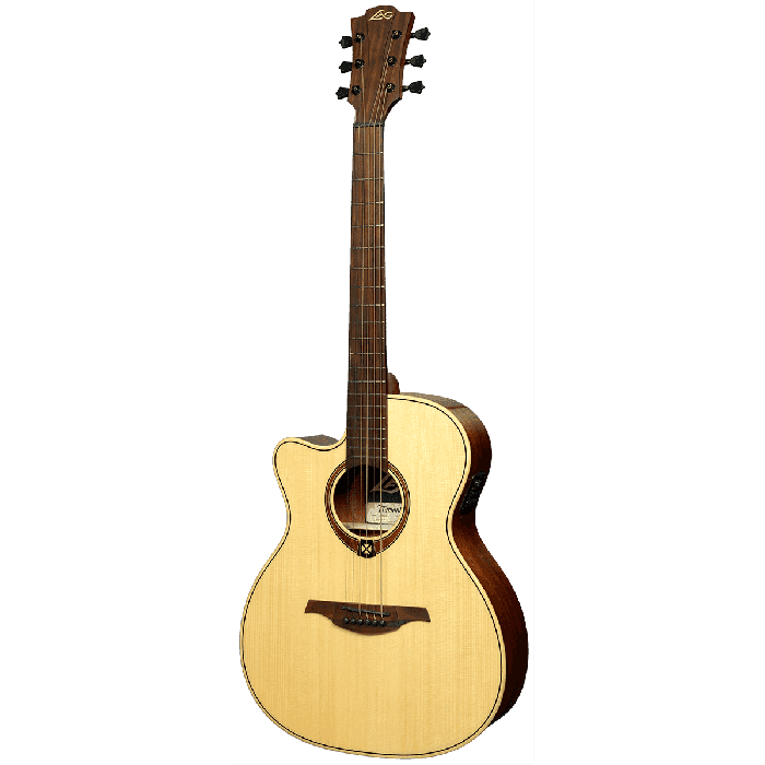LAG Tramontane 88 A/E Cutaway Lag Guitarra Electroacústica Auditorium Zurdos Natural 1