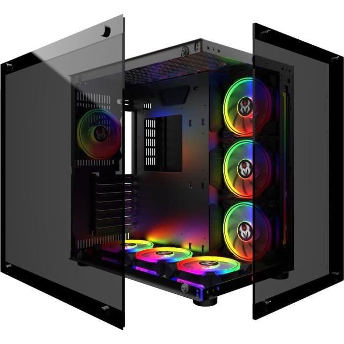 Mred - PC Gamer ATX - Black RGB Crystal Sea 1